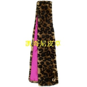 供应豹纹印花腈纶围巾围脖